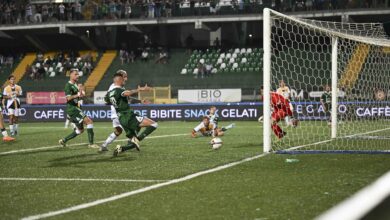 Gol di Alessio Tribuzzi in Avellino Juve Stabia